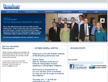 Tablet Screenshot of broadwaydemocrats.org